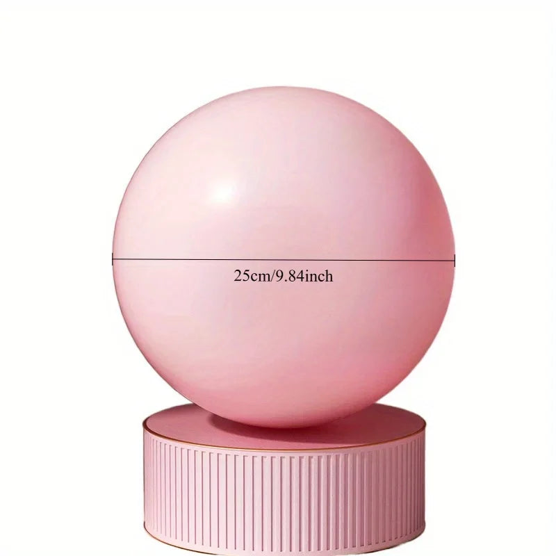 Women Gym Yoga Fitness Ball Thickening Type Anti-Explosion Diameter 25 Cm Pilates Workout Mini Ball Sculpting Legs and Hips