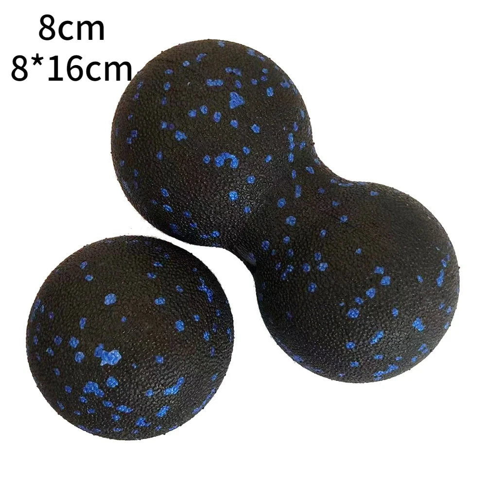Fitness Ball High Density EPP Peanut Massage Ball Lightweight Back/Neck/Foot Mobility Ball Deep Tissue Myofascial Release