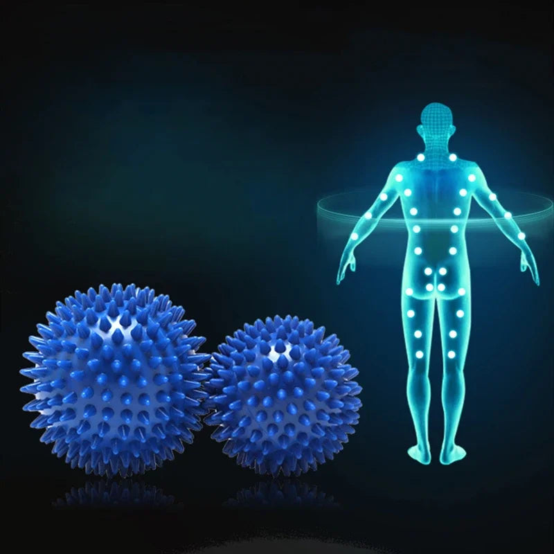 7Cm Fitness Physiotherapy PVC Ball Hard Spiked Massage Ball Relieve Plantar Fasciitis Portable Equipment Body Building Sports