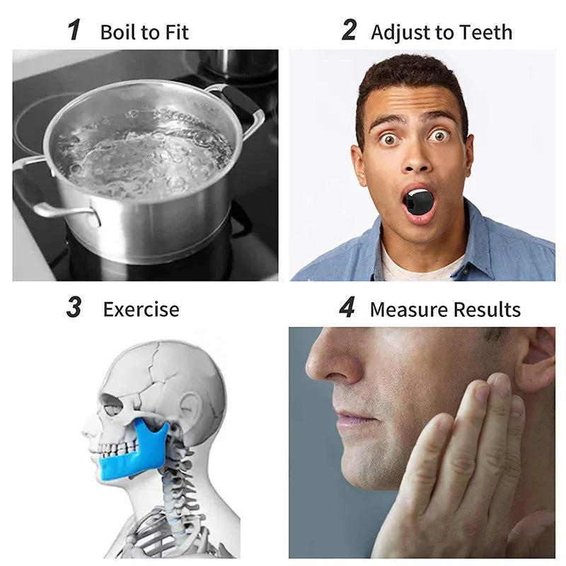 Silica Gel Face Fitness Ball Jaw Exerciser Facial Toner Reduce Double Chin Relax Ball Gym Fitness Training Jawline Simulator